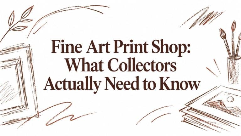 Fine Art Print Shop: What Collectors Actually Need to Know